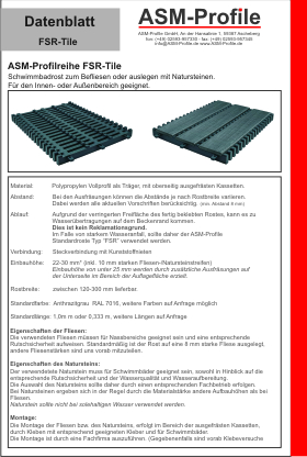 Datenblatt FSR Tile
